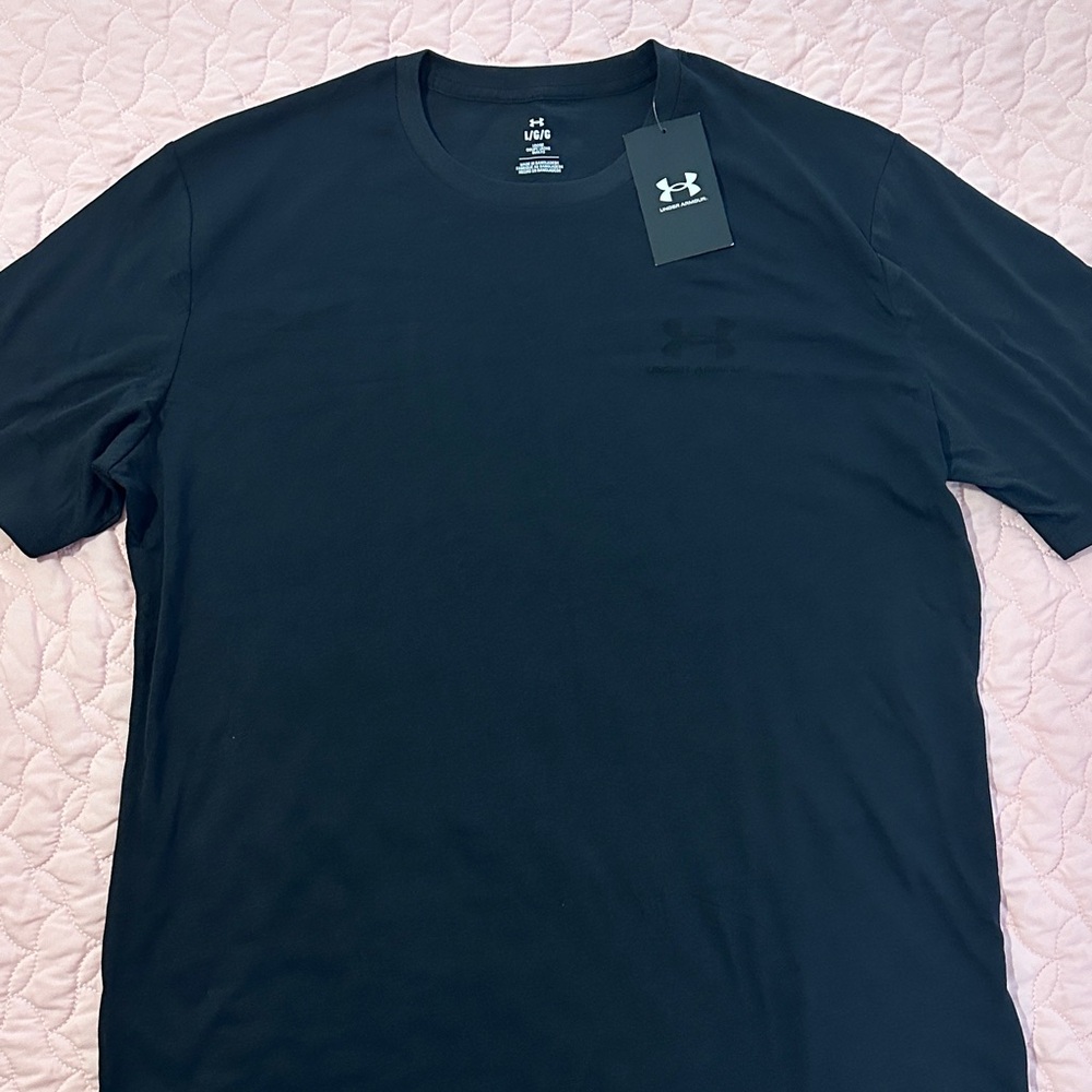 Under Armour Men's Classic Black Left Chest Logo Tee